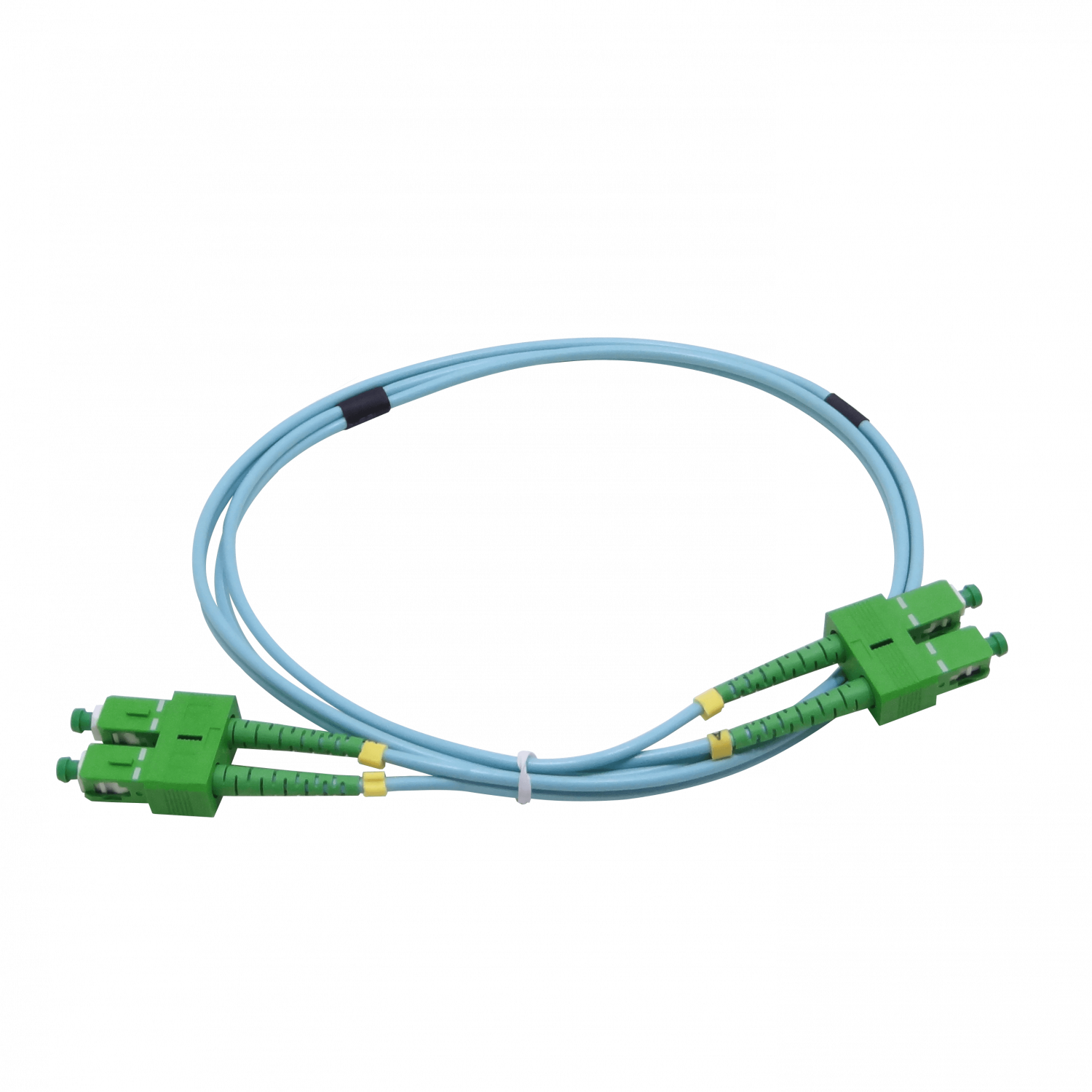 1mt SC/APC-SC/APC OM3 Multimodo MM Duplex Jumper Fibra LSZH 2