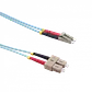 5mt LC-SC OM3 MultiModo MM Duplex Jumper Fibra 50/125um 3.0mm LSZH - Miniatura 1