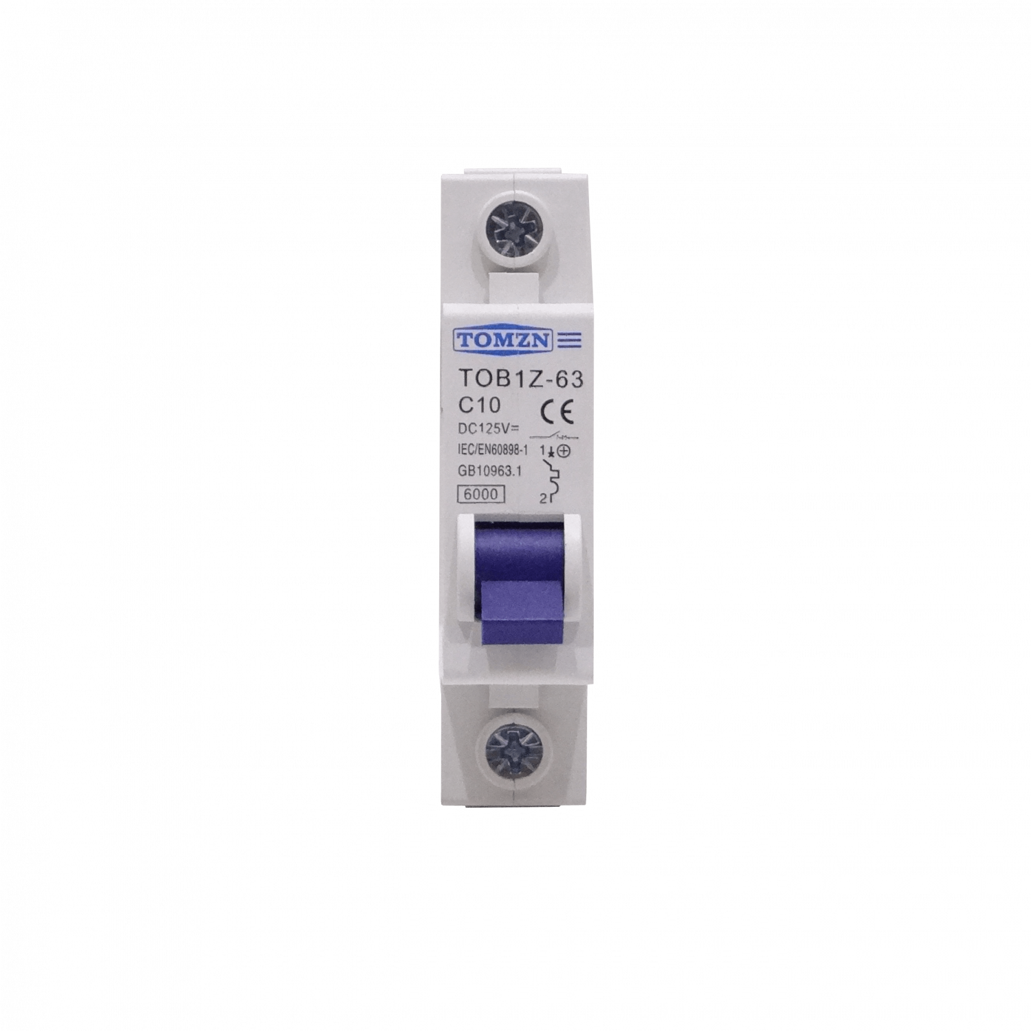 Interruptor Termomagnético TOMZN C10 10A 125VDC Corriente Continua 1