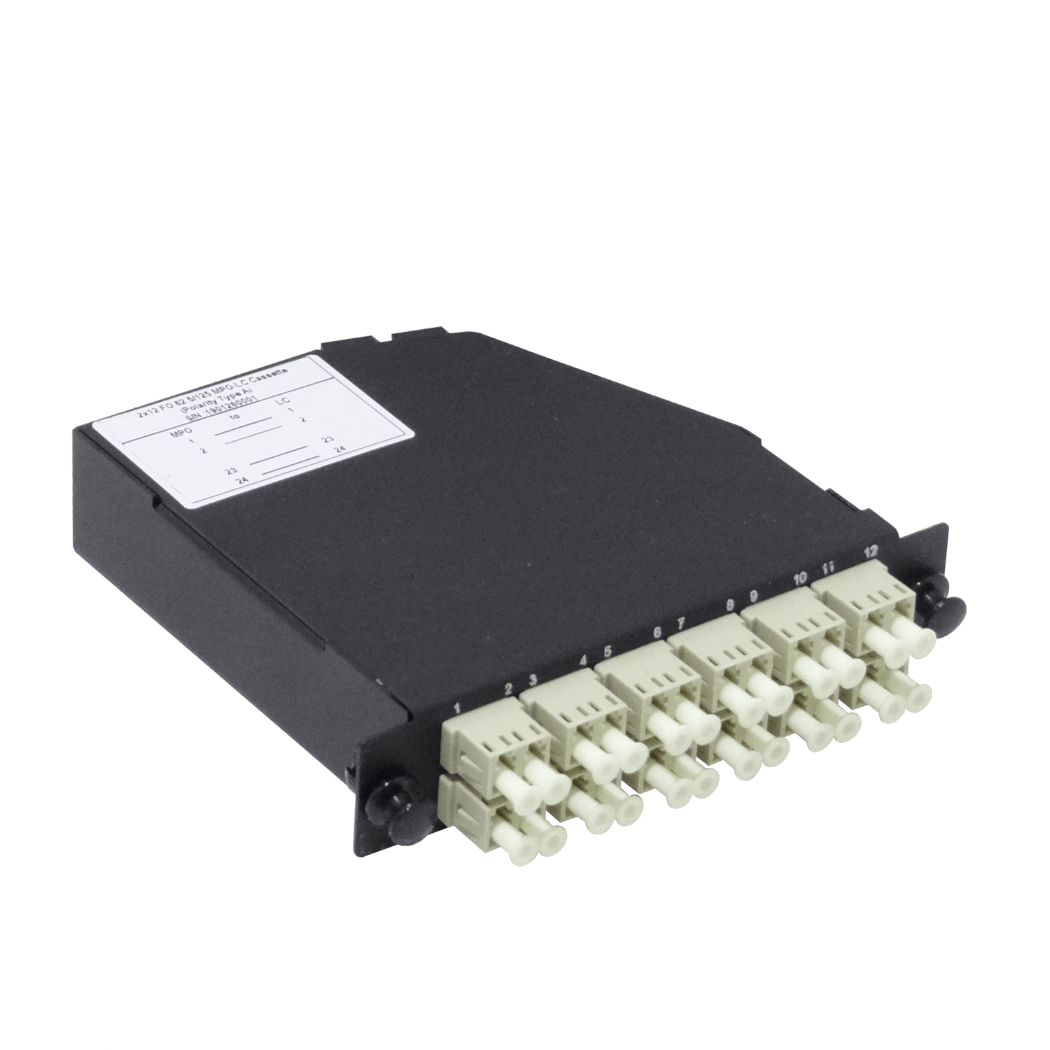 Cassette de Fibra Óptica Pre-conectorizado OM1 24-LC a 2-MPO/M para Panel 1U - CALCOM1 2