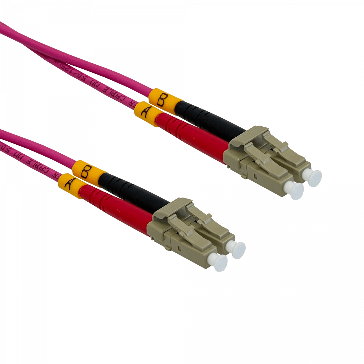 LSZH 1mt LC-LC OM4 MultiModo MM Duplex Jumper Fibra 50/125um 3,0mm 1