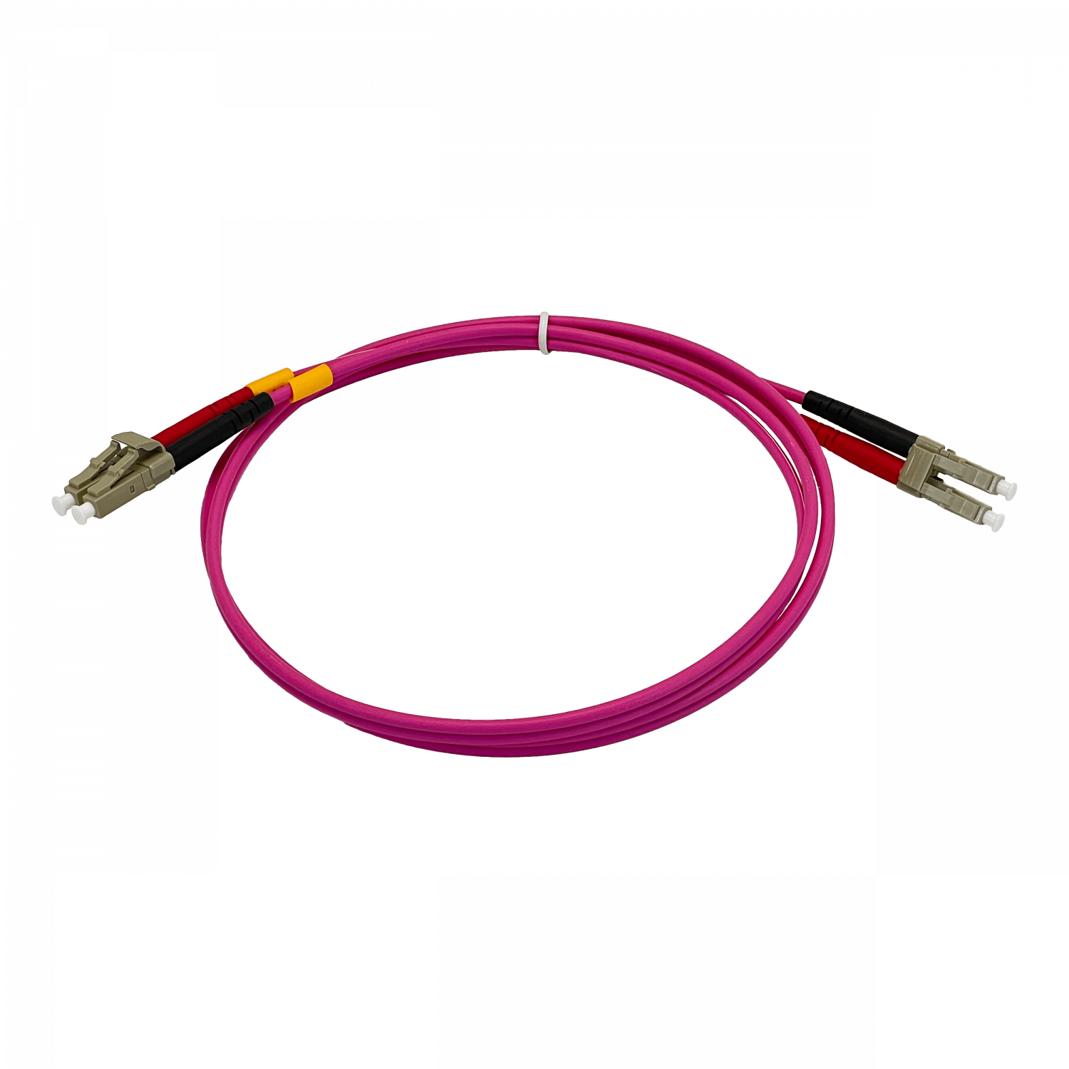 LSZH 1mt LC-LC OM4 MultiModo MM Duplex Jumper Fibra 50/125um 3,0mm 2