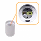 REMA Marfil Volante E27 150W 250VAC Soquete Portalampara - Miniatura 2