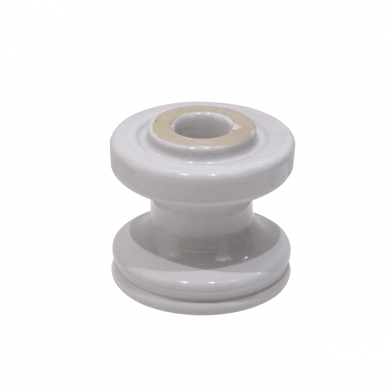 REMA Aislador Porcelana Blanco Carrete 25 KV cod-3120 C-M 53-2 PRC 1