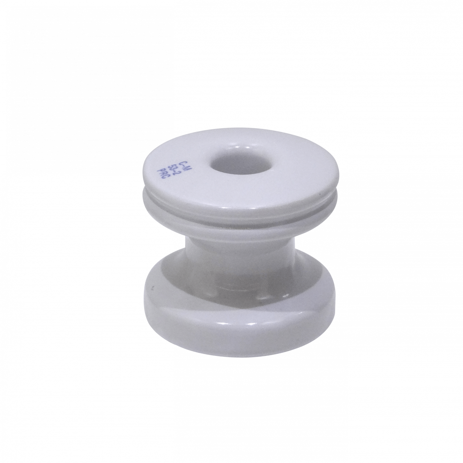 REMA Aislador Porcelana Blanco Carrete 25 KV cod-3120 C-M 53-2 PRC 2