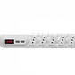 RITTIG Blanco 5-IH 2-USB5V Alarg 3mts 10A-250V 2200W Piloto-Interruptr - Miniatura 2