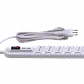 RITTIG Blanco 5-IH 2-USB5V Alarg 3mts 10A-250V 2200W Piloto-Interruptr - Miniatura 5