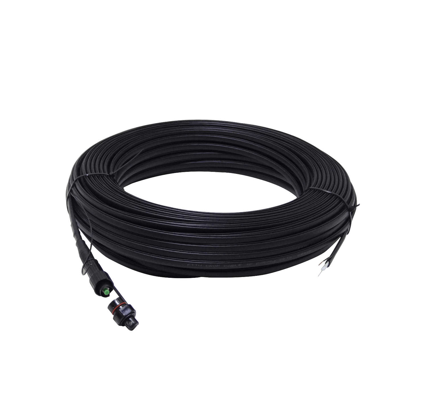 Cable de Fibra Óptica 60m, OptiTap-SC/APC, Pigtail Monomodo G657A2 SM, Exterior 1