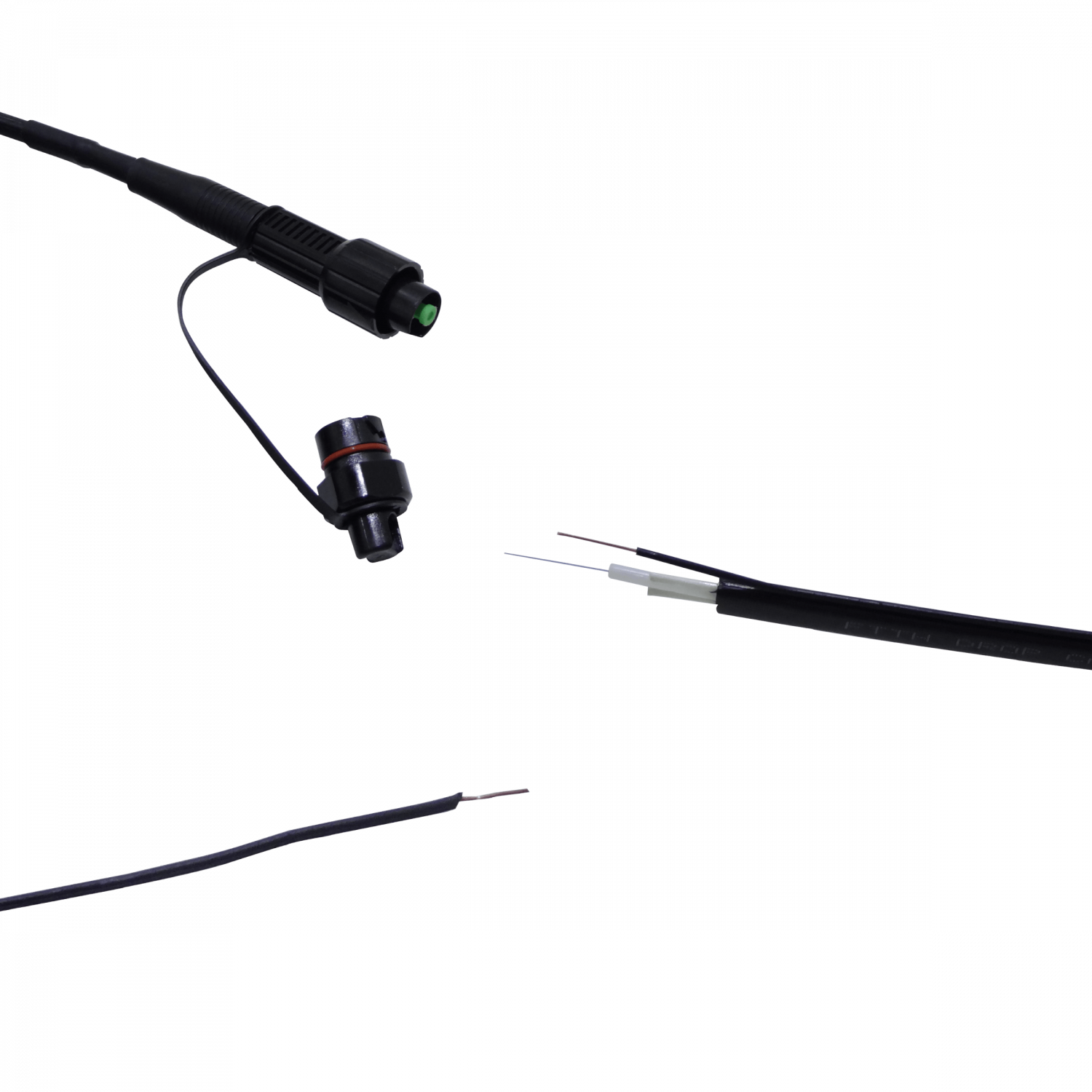 Cable de Fibra Óptica OptiTap-SC/APC, Monomodo G657A2 SM, 120m, Pigtail 1