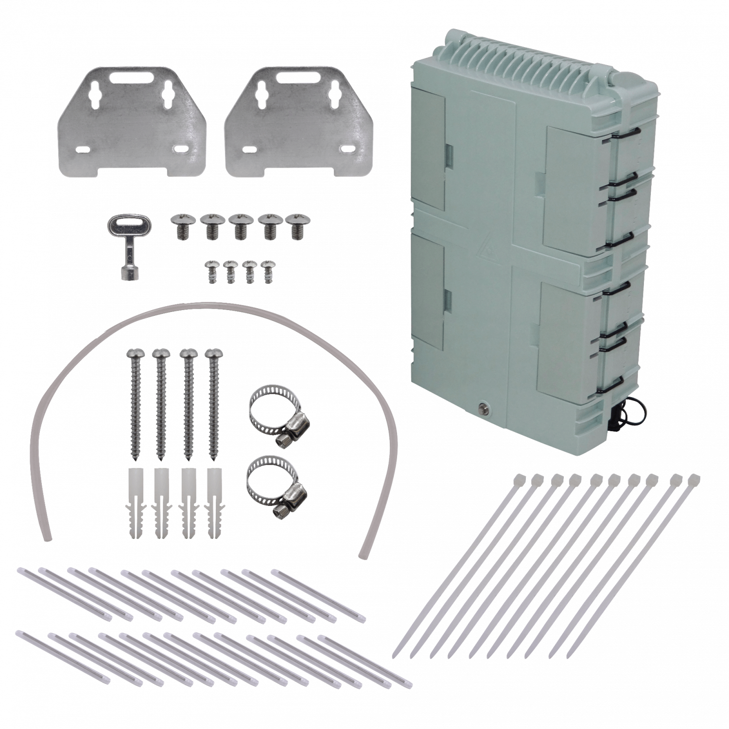 Caja de Distribución de Fibra Óptica 16 Puertos IP65 Blanca - BOX-X16 5