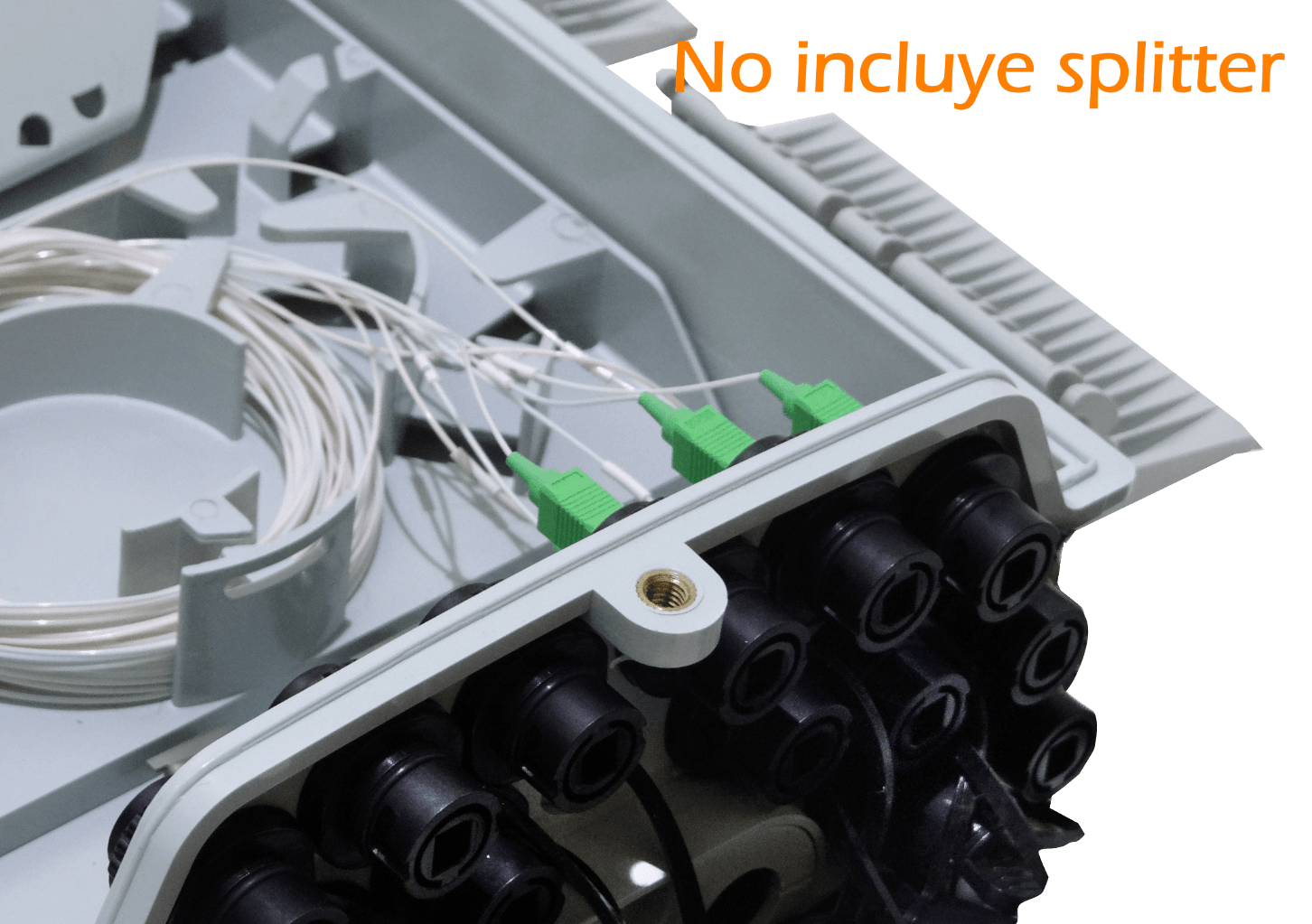Caja de Distribución de Fibra Óptica 16 Puertos IP65 Blanca - BOX-X16 7