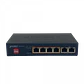 PLANET 6-1000(4-PoE+af/at) 55W-tot Switch no-Admin no-Rack inc-55V/72W - Miniatura 2
