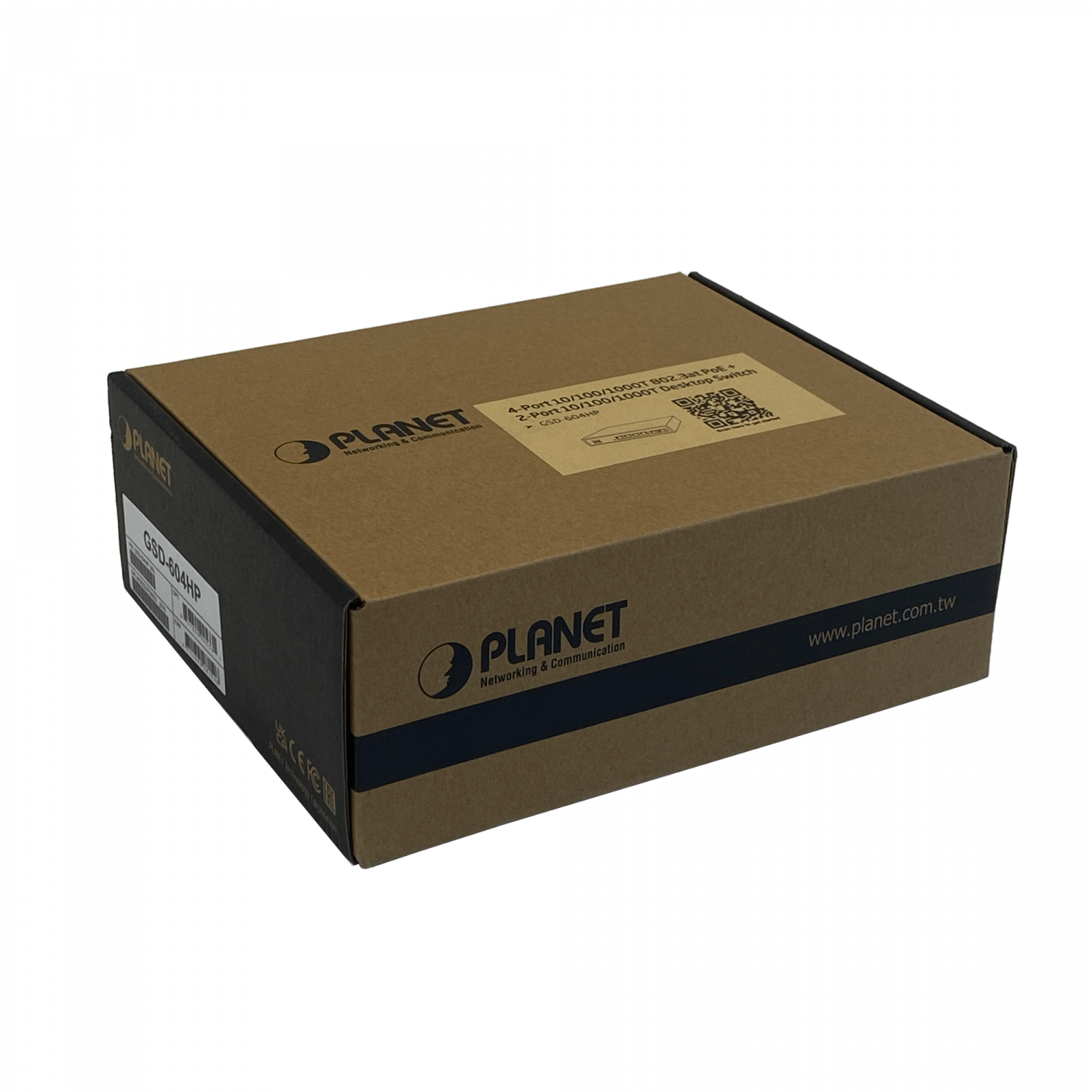 PLANET 6-1000(4-PoE+af/at) 55W-tot Switch no-Admin no-Rack inc-55V/72W 5