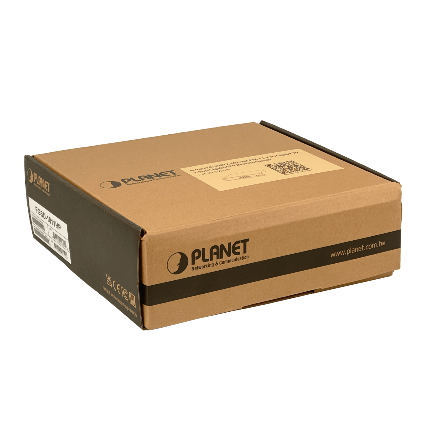 PLANET 8-100-PoE+at 1-1000 1-SFP 120W-tot Switch no-Admin Rack19p 1