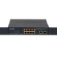 PLANET 8-100-PoE+at 1-1000 1-SFP 120W-tot Switch no-Admin Rack19p - Miniatura 4