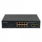 PLANET 8-100-PoE+at 1-1000 1-SFP 120W-tot Switch no-Admin Rack19p - Miniatura 5