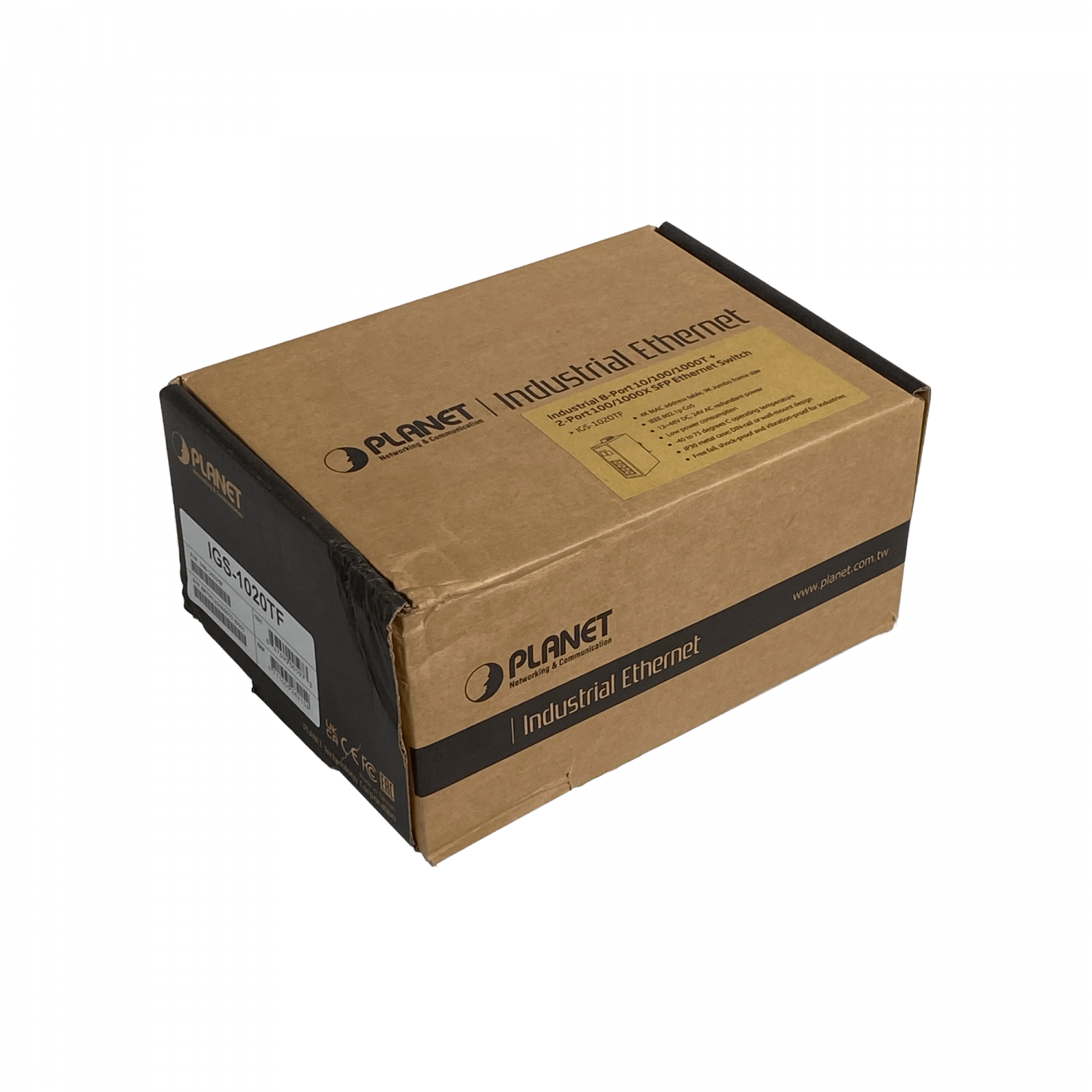 PLANET 8-1000 2-SFP Switch Industrial no-Admin Riel-DIN 12-48VDC 24VAC 7