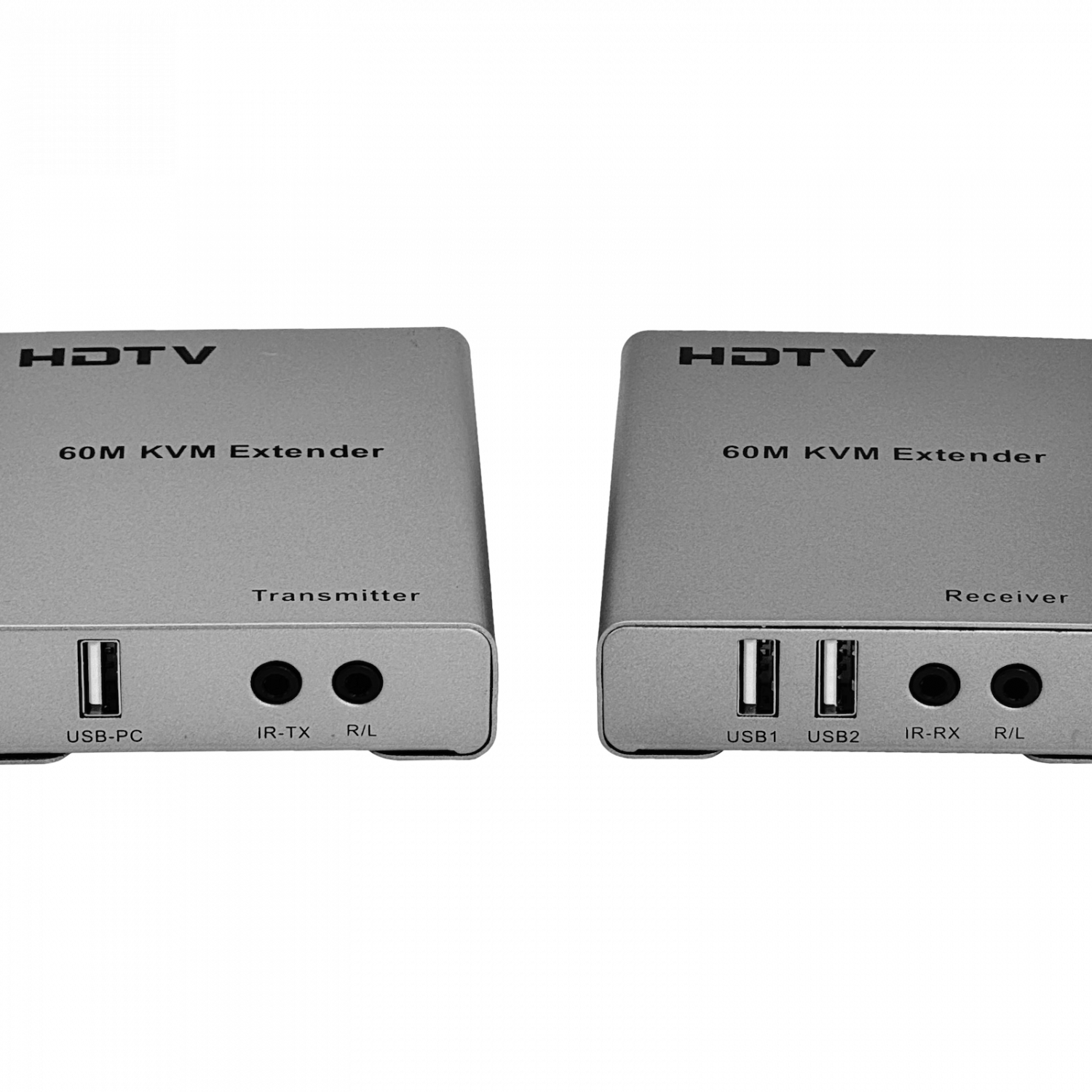 Extensor HDMI + 2x USB sobre UTP Cat5e/Cat6, 60m, 1 Cable RJ45 para KVM 4
