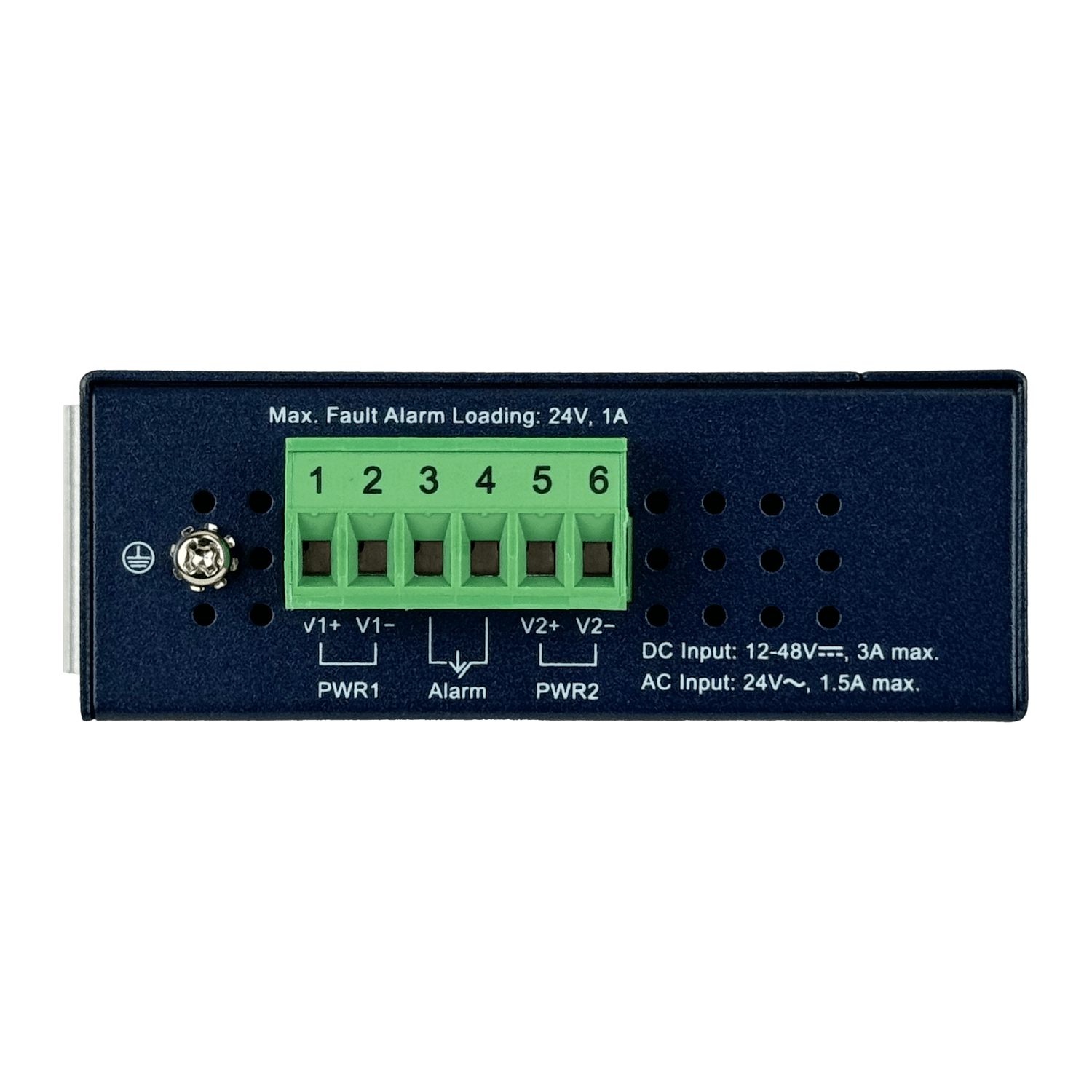 Planet 1-1000-PoE 1-SFP Riel-DIN Industrial Media Converter req-Fuente 2