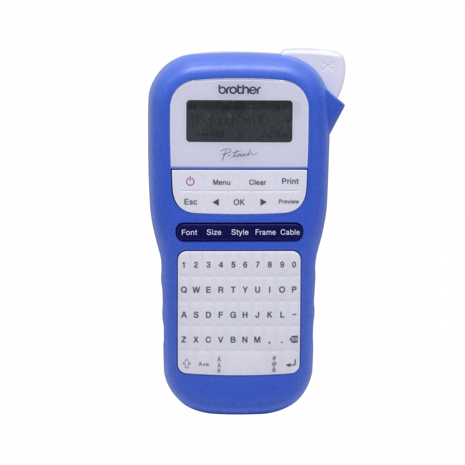 Rotuladora Brother PT-H110BW QWERTY azul TZe 3 5 a 12mm 3