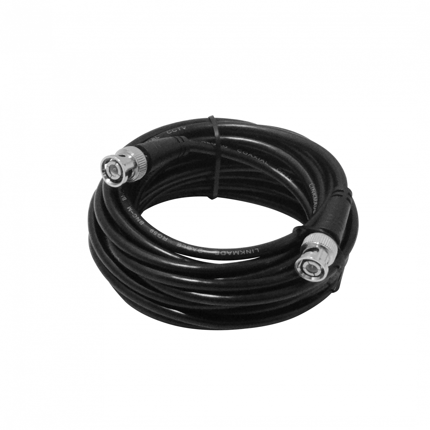 Cable RG59 Coaxial BNC-M a BNC-M, 5m Negro, para CCTV 1