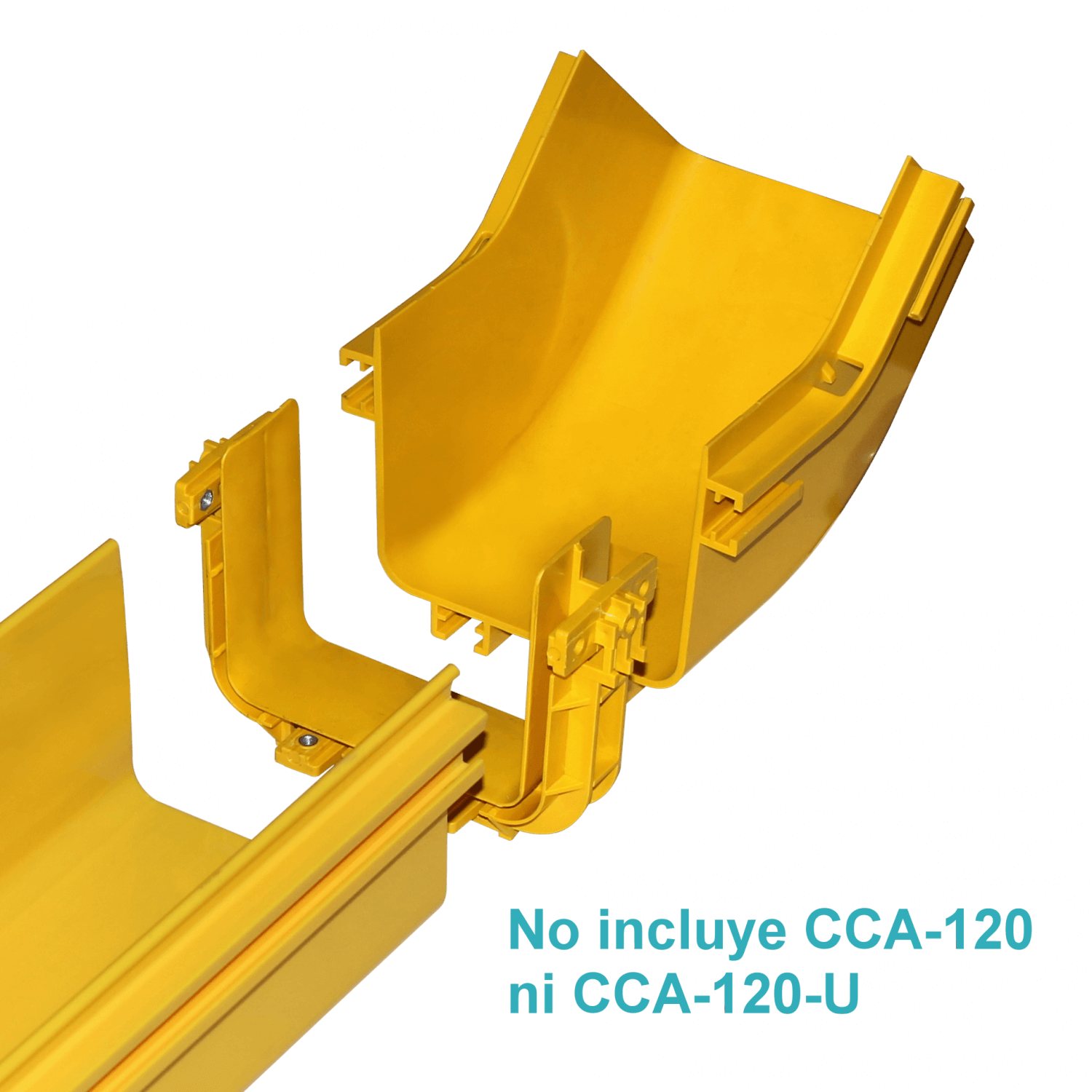 CCA-120-AI. 120x100mm Angulo 45º Interior Amarilla PC+ABS LSZH Macho 1