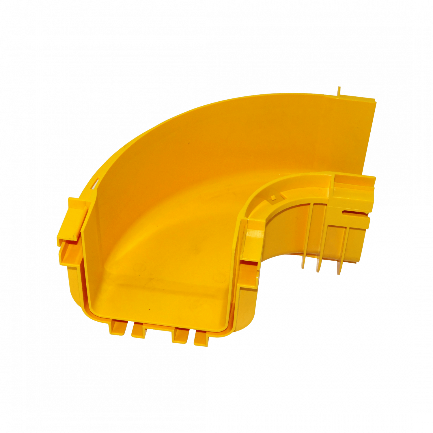 CCA-120-AP. 120x100mm Angulo 90º Plano Amarilla PC+ABS LSZH Hembra req/CC-120 2