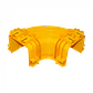 CCA-120-AP. 120x100mm Angulo 90º Plano Amarilla PC+ABS LSZH Hembra req/CC-120 - Miniatura 3