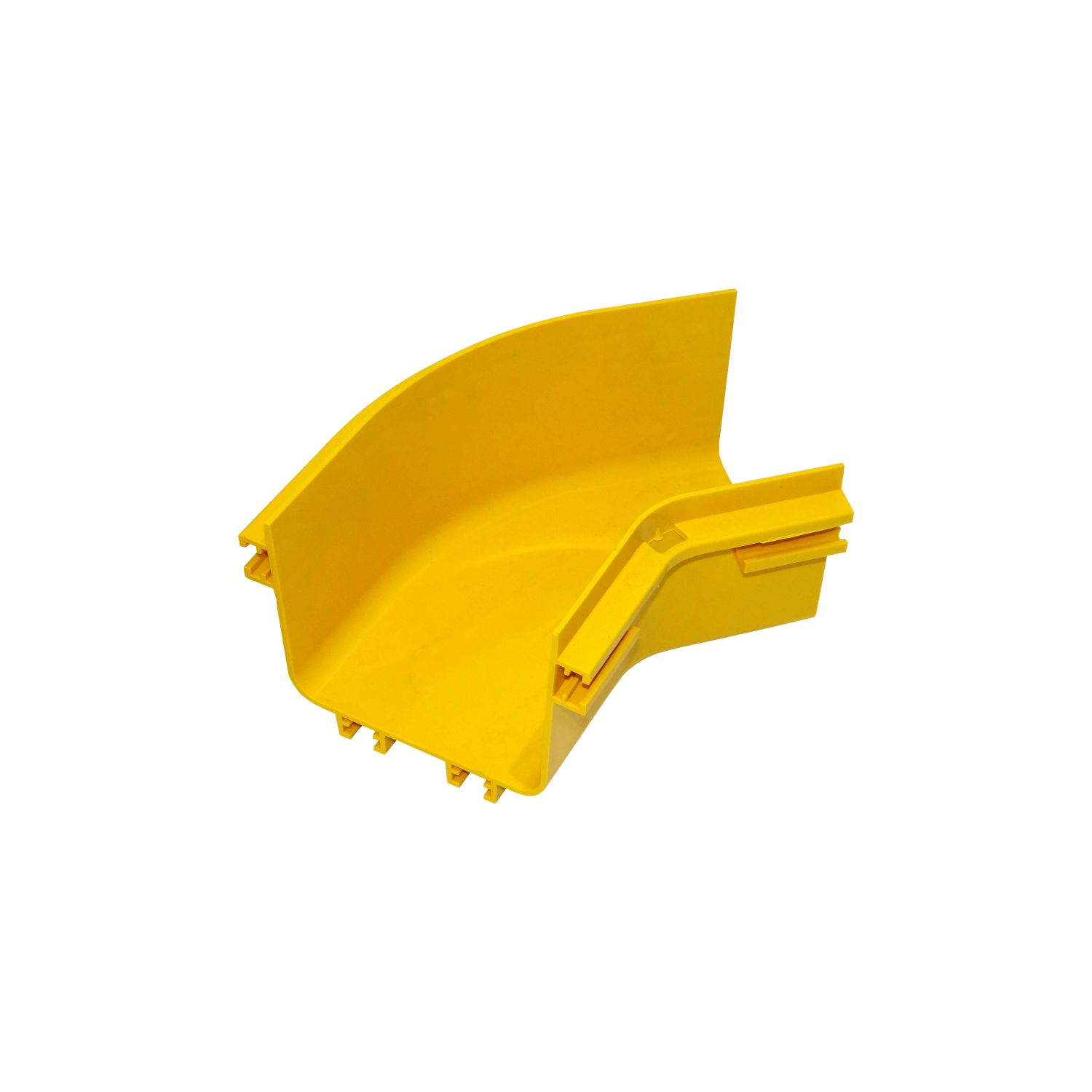 120x100mm Angulo 45º Plano Amarilla PC+ABS LSZH Macho 2