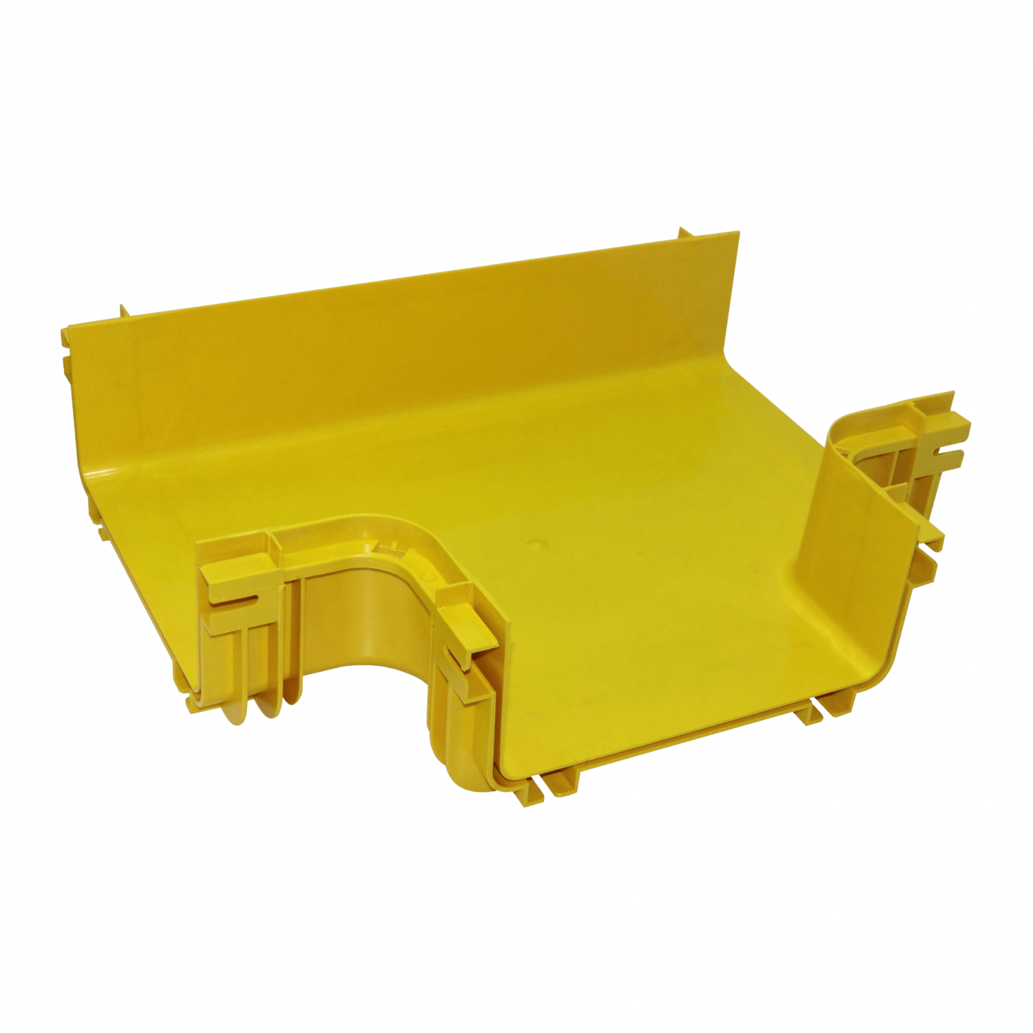 240x100mm Derivacion Horizontal Tee Amarilla PC+ABS LSZH Hembra 3
