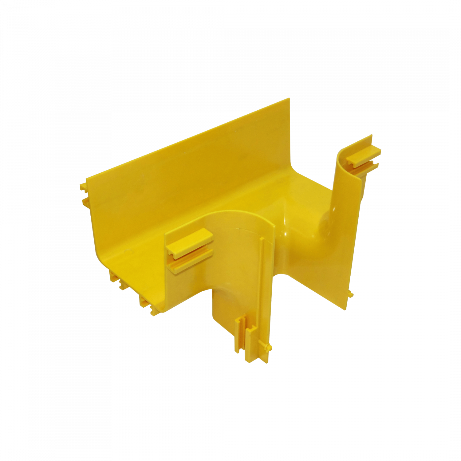 120x100mm Derivacion Vertical Tee Amarilla PC+ABS LSZH Macho 2