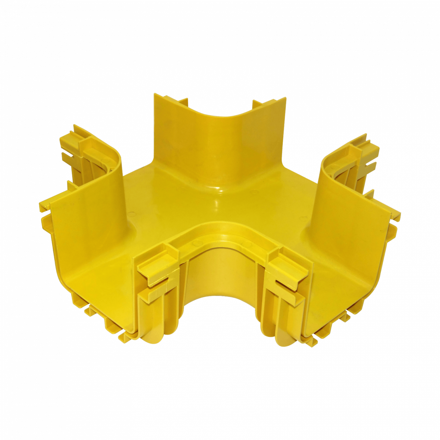 120x100mm Derivacion Cruz Horizontal Amarilla PC+ABS LSZH Hembra 2