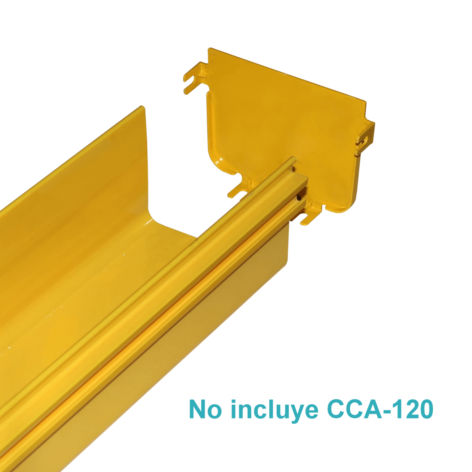 CCA-120-TF. 120x100mm Tapa Final Amarilla PC+ABS LSZH Hembra req/CC-120 4
