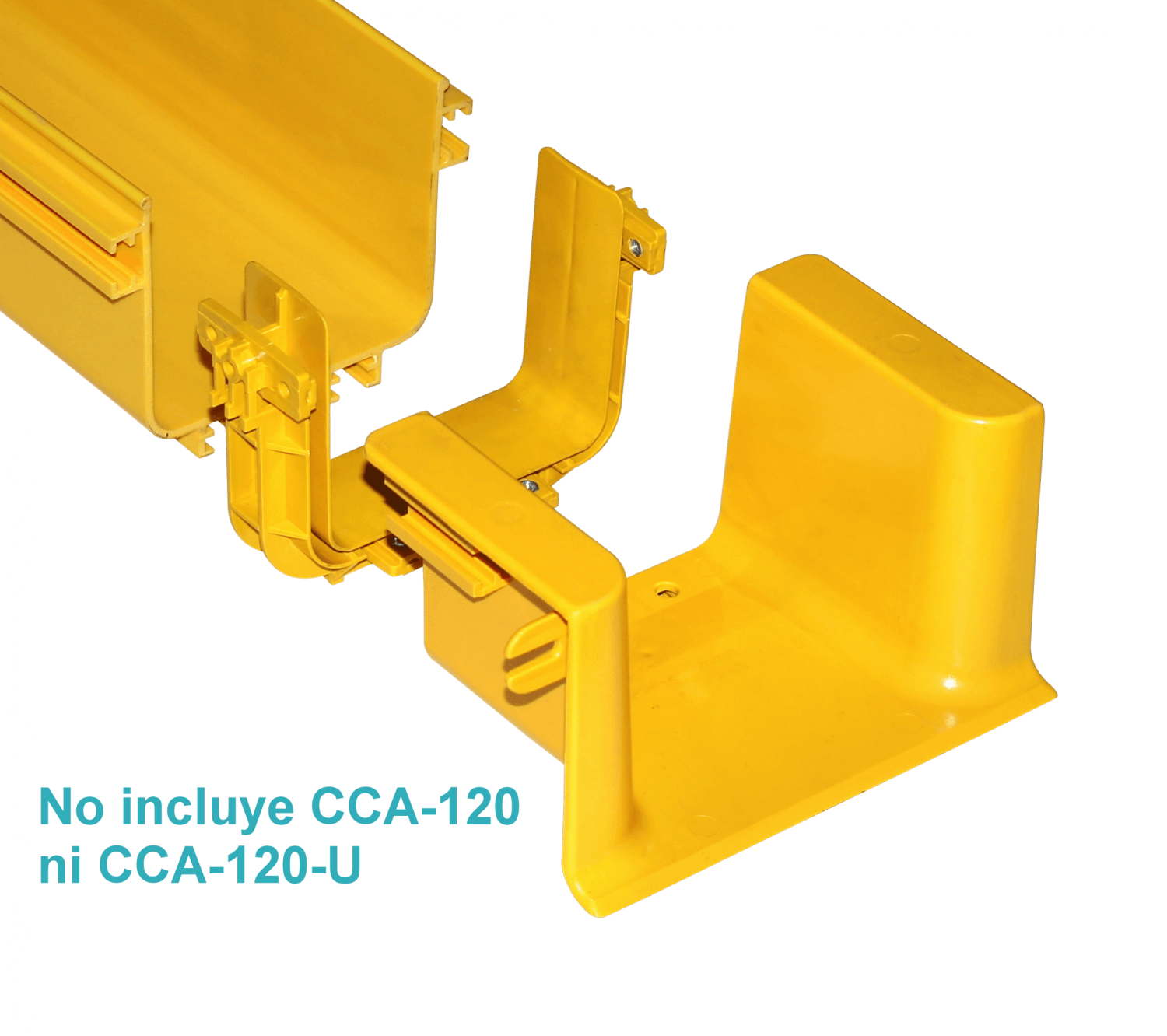 120x100mm Derivacion Universal Tee Amarilla PC+ABS LSZH Macho 2