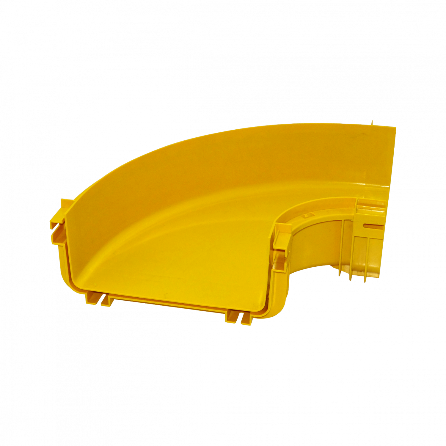 240x100mm Angulo 90º Plano Amarilla PC+ABS LSZH Hembra req/CC240 1