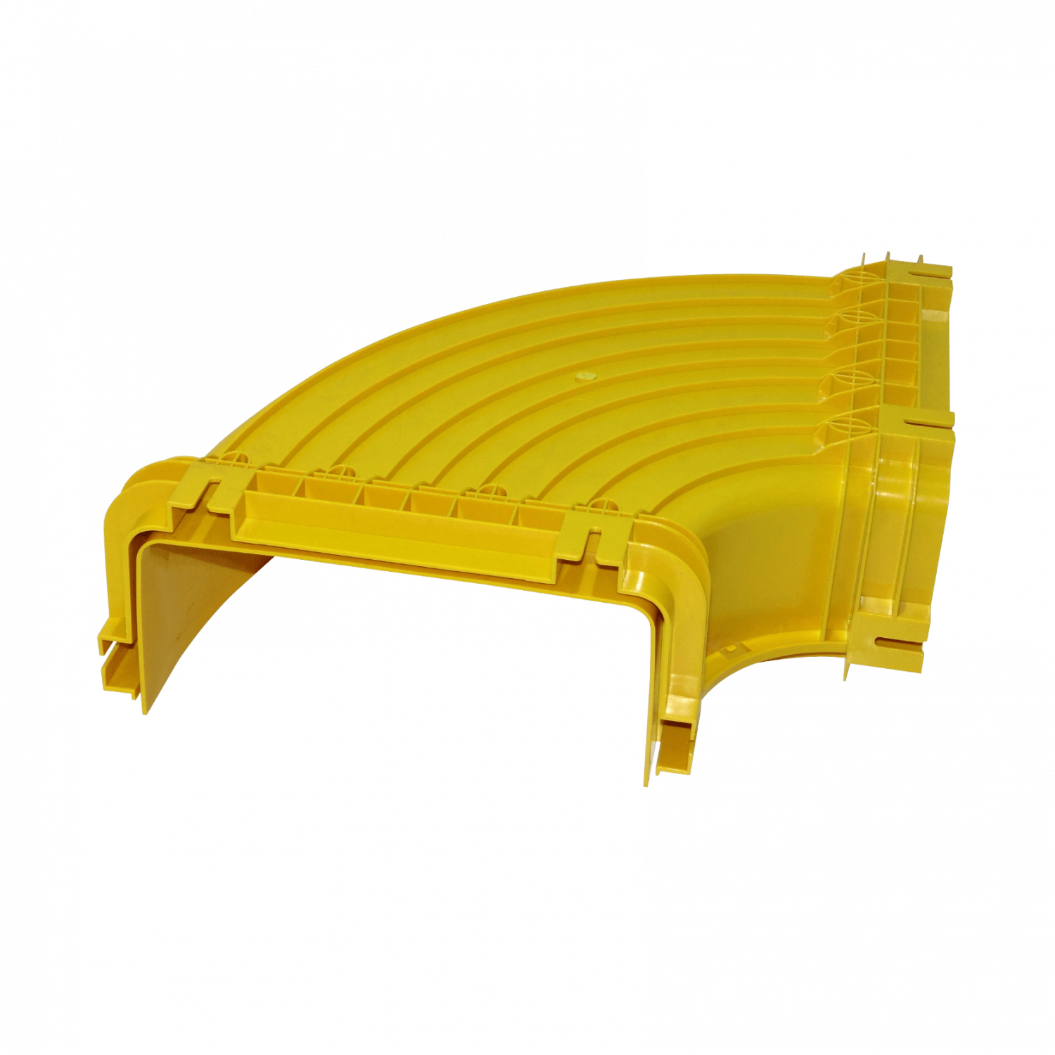 240x100mm Angulo 90º Plano Amarilla PC+ABS LSZH Hembra req/CC240 2