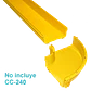 240x100mm Angulo 90º Plano Amarilla PC+ABS LSZH Hembra req/CC240 - Miniatura 3