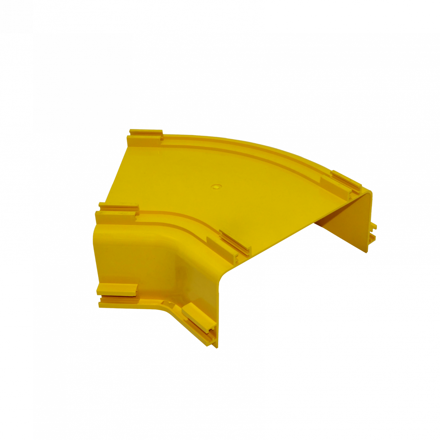 240x100mm Angulo 45º Plano Amarilla PC+ABS LSZH Macho 1