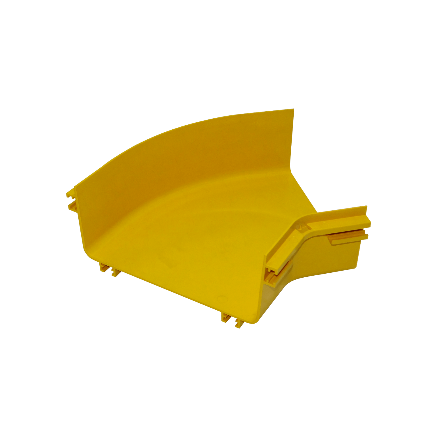 240x100mm Angulo 45º Plano Amarilla PC+ABS LSZH Macho 2