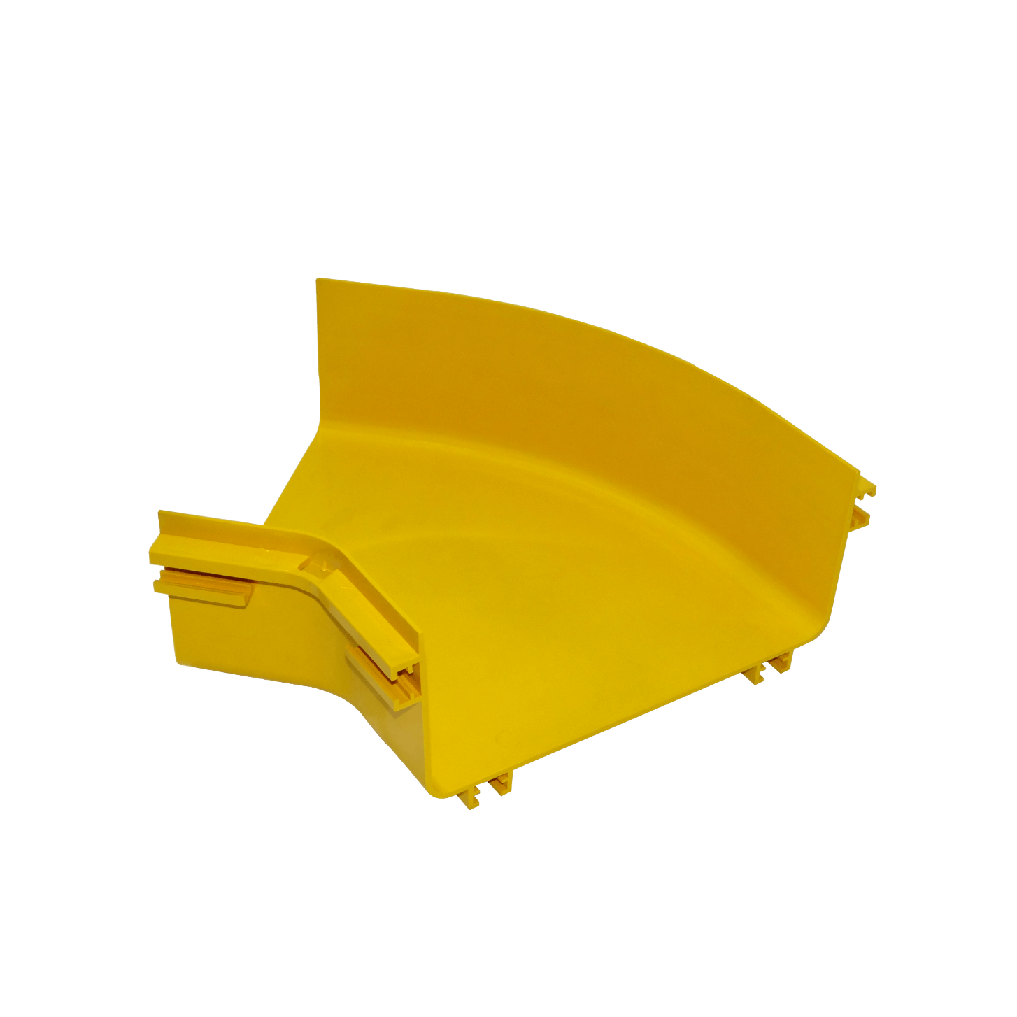 240x100mm Angulo 45º Plano Amarilla PC+ABS LSZH Macho 4
