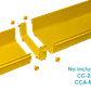 240x100mm Union Amarilla PC+ABS LSZH Hembra req/CC-240 - Miniatura 1