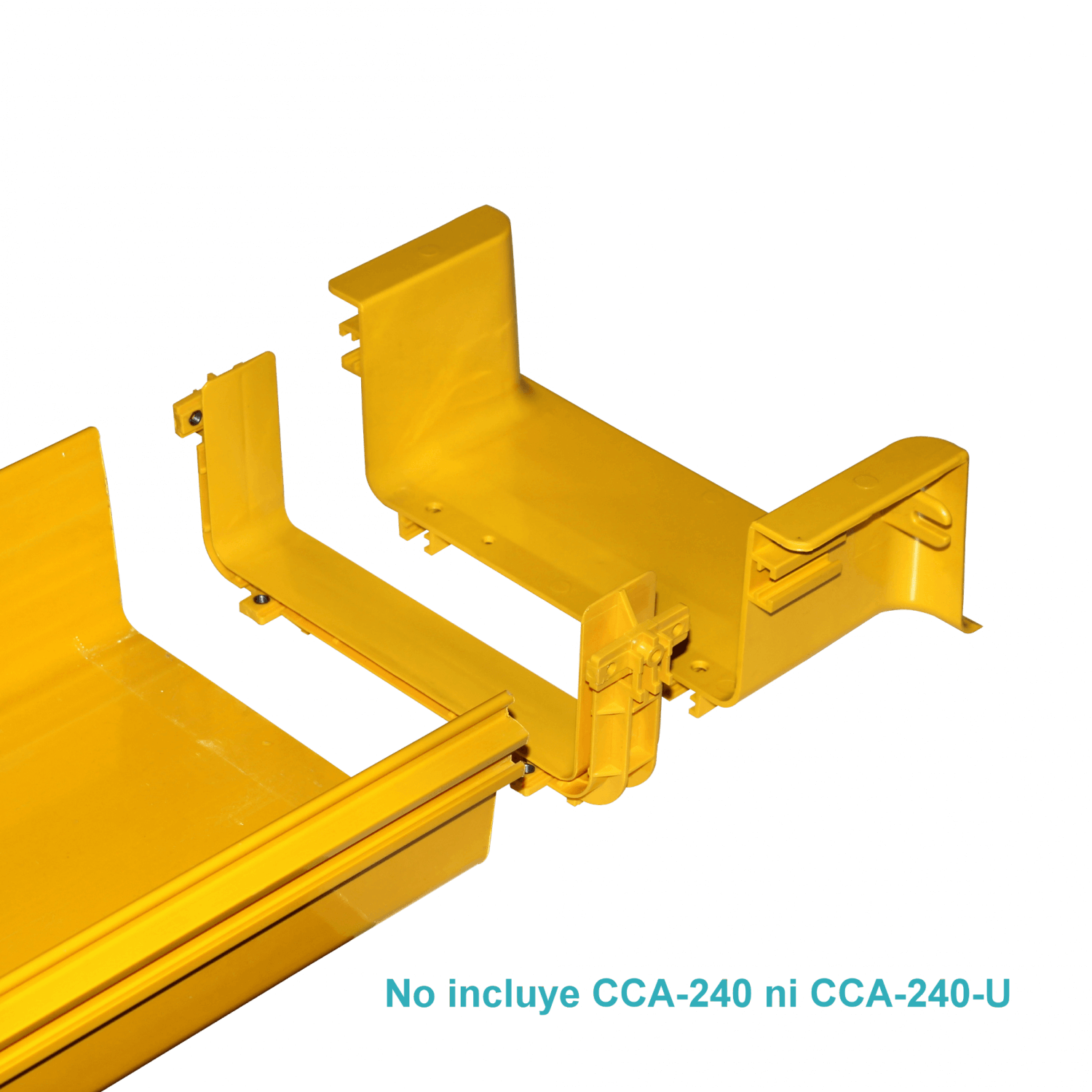 CCA-240-TU. 240x100mm Derivacion Universal Tee Amarilla PC+ABS LSZH Macho 3