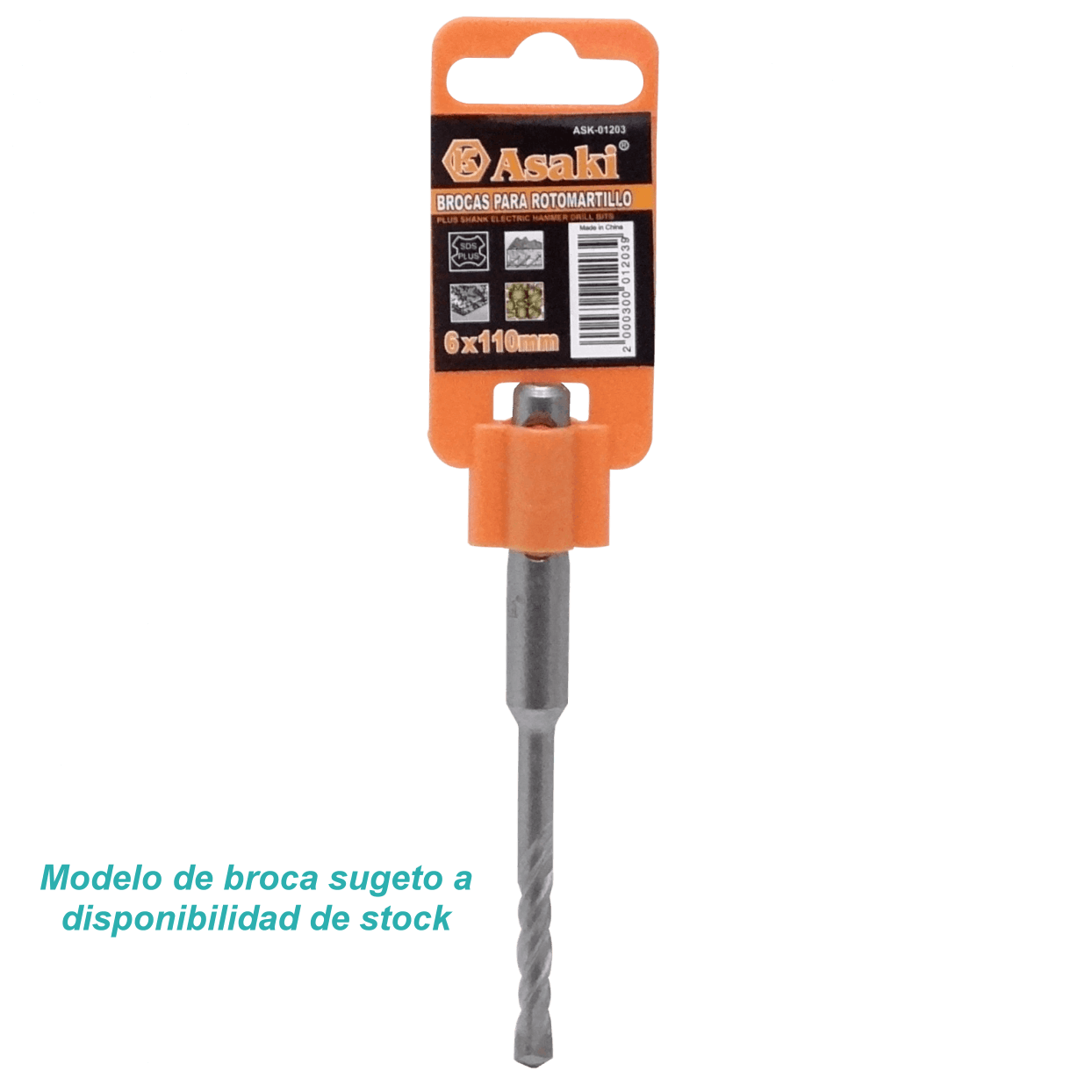 6mm x 110mm Broca Rotomartillo Concreto SDS sim-Hilti 3