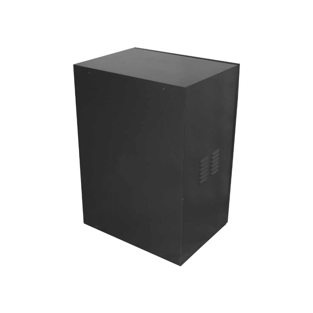 Rack Seguridad LINKMADE RK17-4E 17U 45cm Fondo Negro 2 Turbinas 1 Bandeja 1