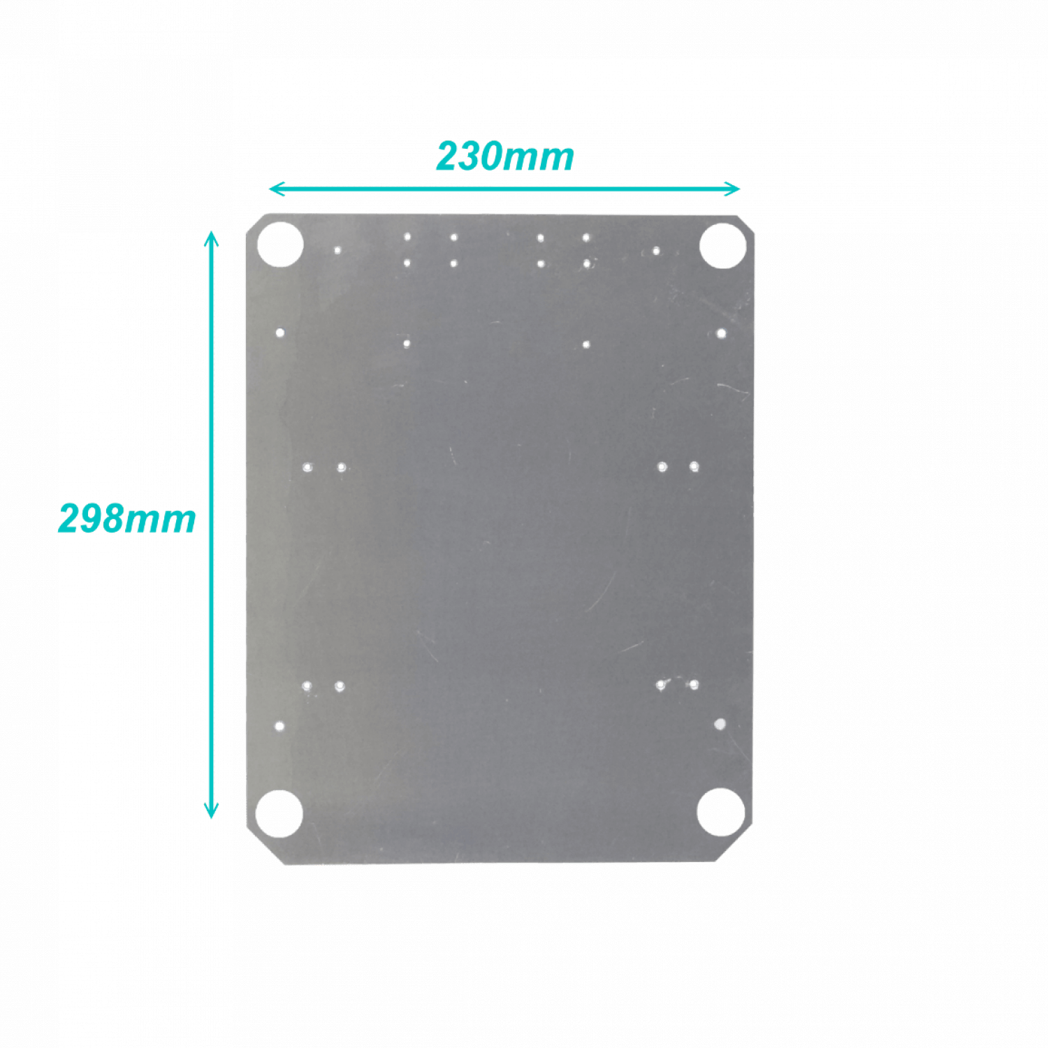Placa Aluminio ALTELIX NP1411 2mm 230x298mm para Caja NP141105xx 2