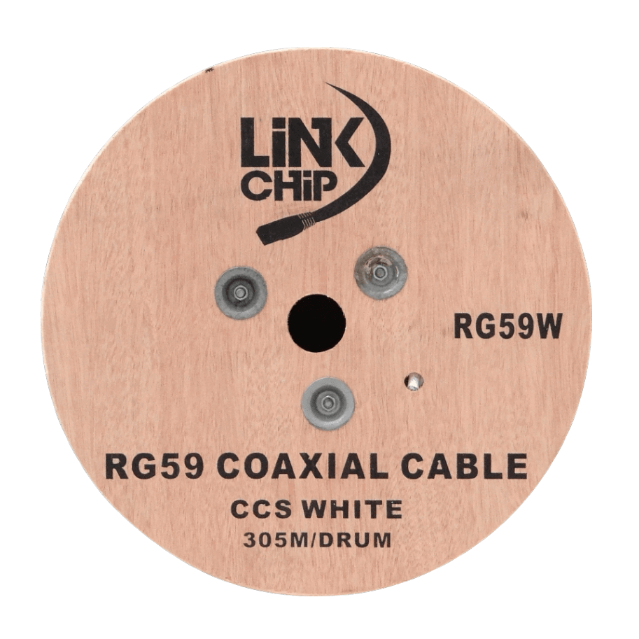 RG59 305mt Blanco Aleacion-CCS Cable Coaxial RG-59 1