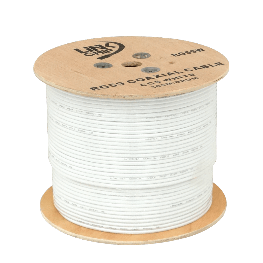 RG59 305mt Blanco Aleacion-CCS Cable Coaxial RG-59 2