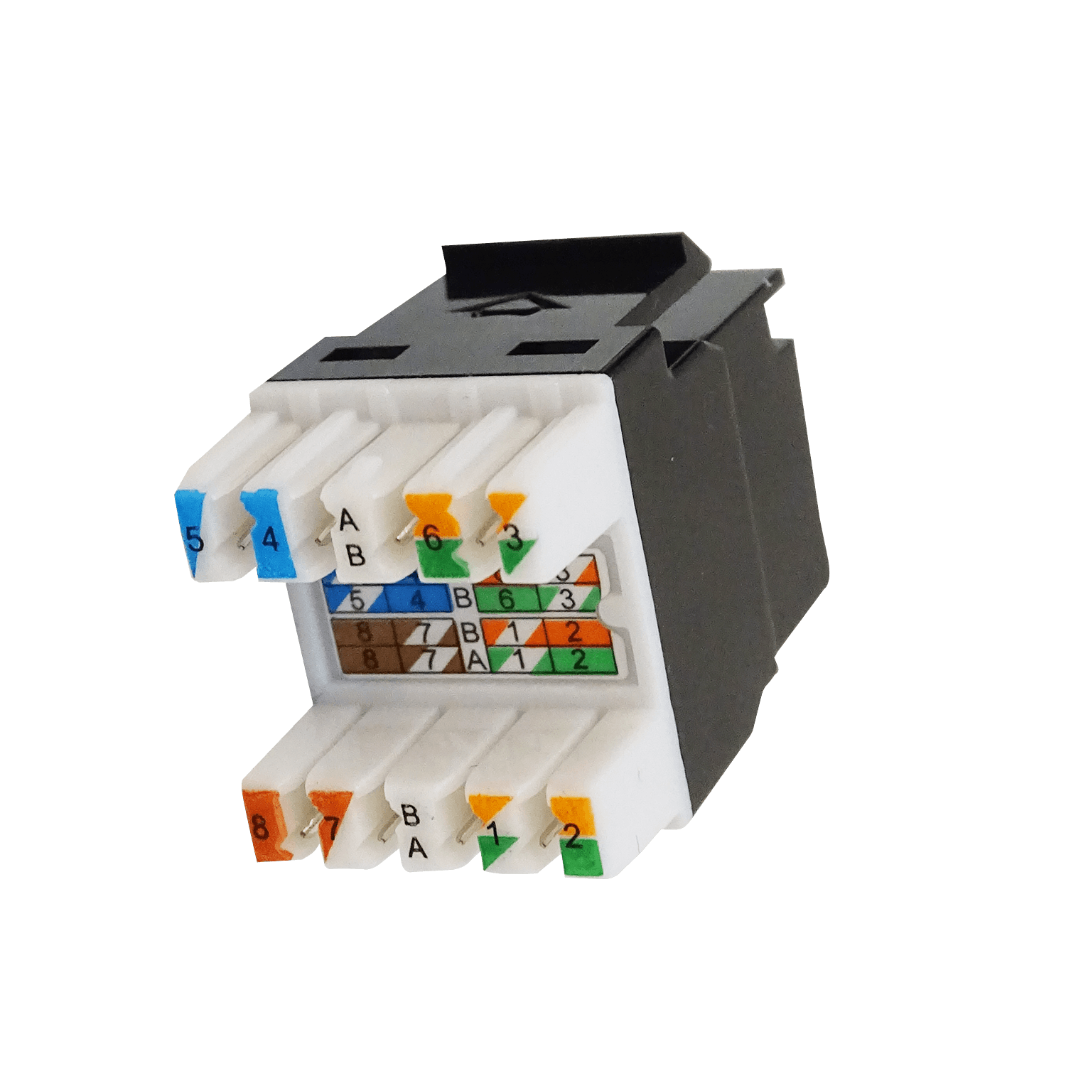 Keystone Furukawa KP6NF Cat6 UUTP Multilan hembra RJ45 negro 5