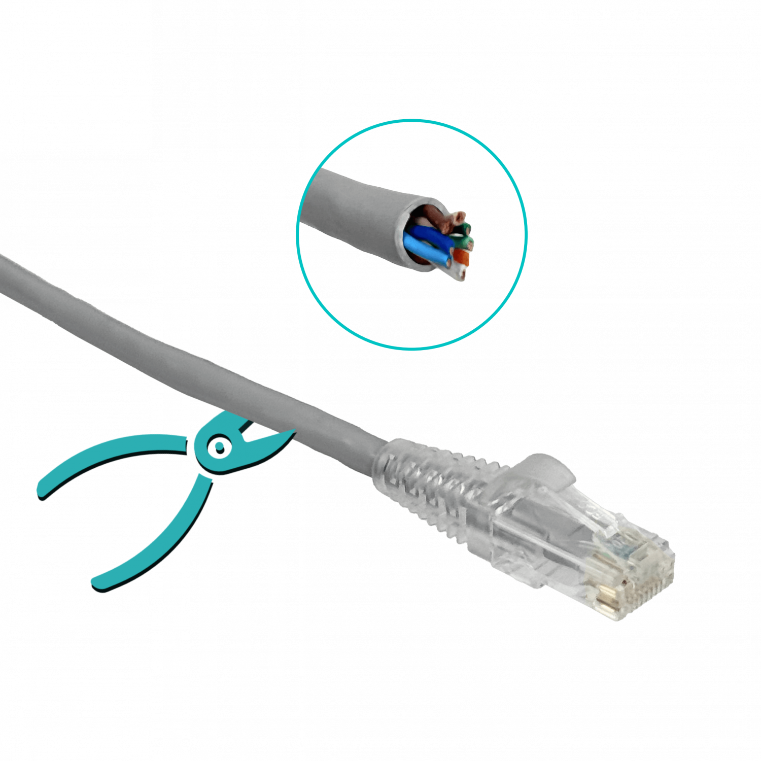Cable Patch Furukawa Cat5e 5mt Gris U/UTP CM RJ45 Multilan 5