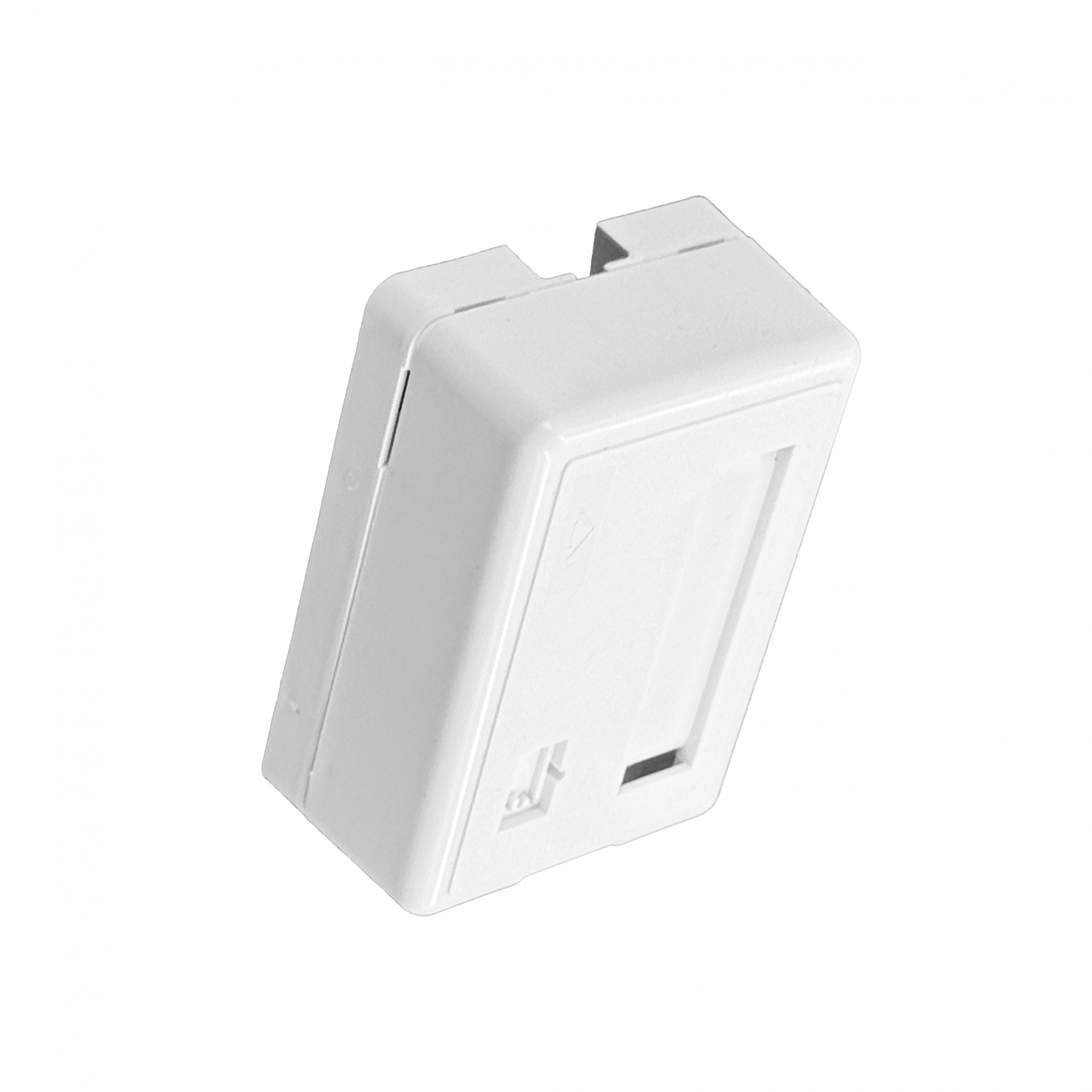 Roseta Furukawa RST-1P sobrepuesta blanca para 1 keystone 27x45x66mm 3